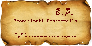 Brandeiszki Pasztorella névjegykártya