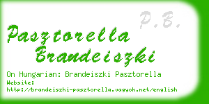 pasztorella brandeiszki business card